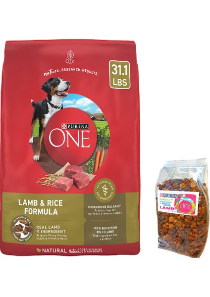 One Kuzu Etli Pirinçli ve Sebzeli Yetişkin Köpek Maması 1kg Ekopaket