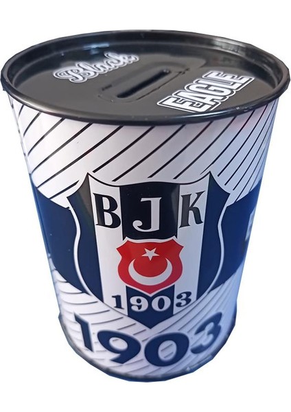 Beşiktaş Metal Kumbara Orta Boy Orjinal Lisanslı 1 Adet Bjk Kumbara Taraftar Kumbara Kara Kartal 12X9 cm