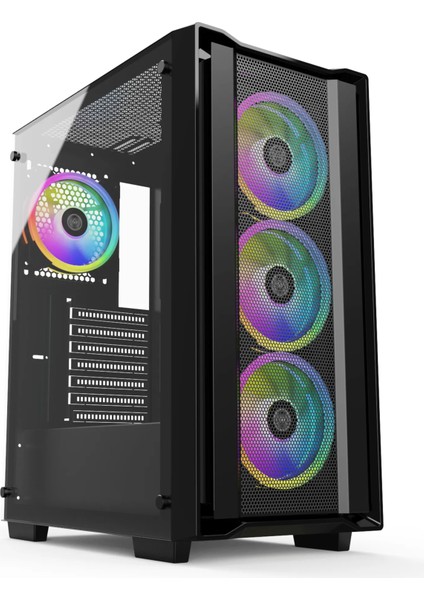 Fury 4X120MM Fanlı Mesh Panel Pro Gaming Oyuncu Bilgisayar Kasası