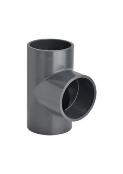 Pvc Yapıştırma Muflu Te ( Ø 125 ) ( 1 Adet )