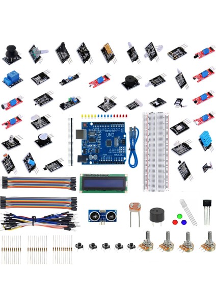 Emes Robotik 161 Parça Arduino Robotik Kodlama 37LI Sensör Setli Ultra Mega Set