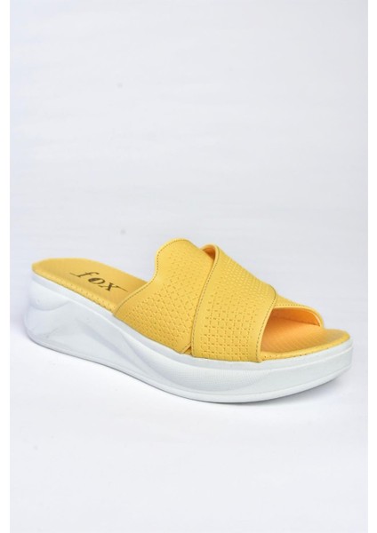 P713030609 Sarı Kalın Tabanlı Günlük Kadın Terlik indirimleri