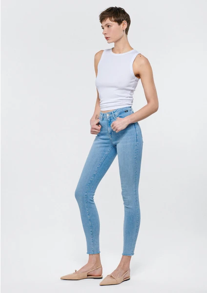 Kadın Tess Açık Mavi Glam Jean Pantolon 100328-80979