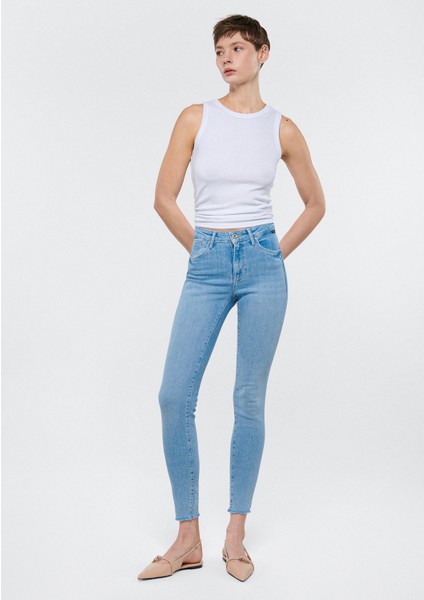 Kadın Tess Açık Mavi Glam Jean Pantolon 100328-80979