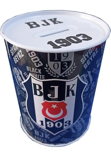 Beşiktaş Metal Kumbara Orta Boy Orjinal Lisanslı 1 Adet Bjk Kumbara Taraftar Kumbara Kara Kartal 12X9 cm