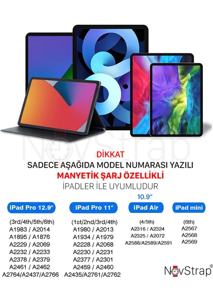 Apple iPad Air 4/5 10.9 Uyumlu Kalem Pencil Manyetik Eşleşme Şarj Avuç İçi Reddi 2 Adet Uç