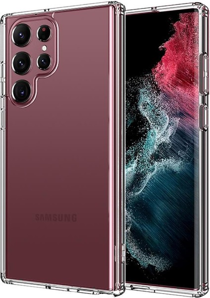 Samsung Galaxy S23 Ultra Kılıf Köşeleri Korumalı Sert Silikon Kapak 2mm Anti Shock Silikon