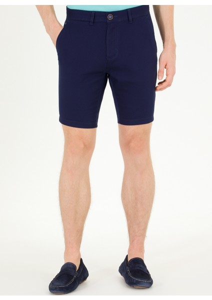 Normal Bel Regular Fit Lacivert Erkek Bermuda Şortrt DESTA23Y fiyatları