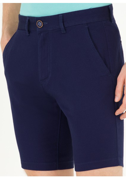Normal Bel Regular Fit Lacivert Erkek Bermuda Şortrt DESTA23Y indirimleri