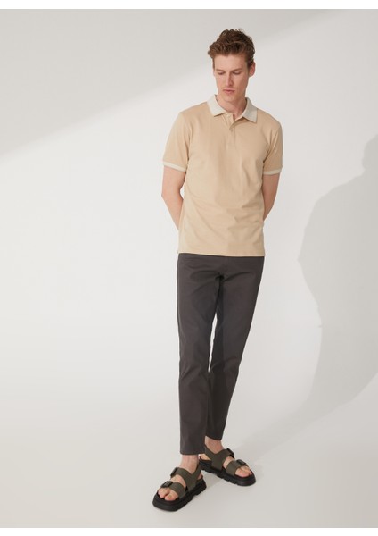 Polo Yaka Açık Bej Erkek T-Shirt 4A9000000003 modelleri