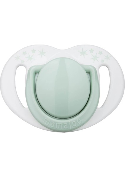 Sterilizasyon & Saklama Kutulu Powder Green Desenli Ikili Ortodontik Emzik / 0 Ay+ modelleri