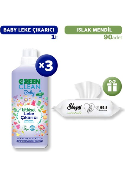 Baby Leke Çıkarıcı x 3 + Islak Mendil