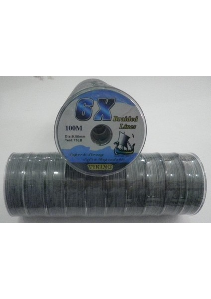 Dyneema 6x Line Örgü Misina 100 mt