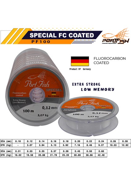 Special Fluoro Carbon Coated 100 mt Devamlı