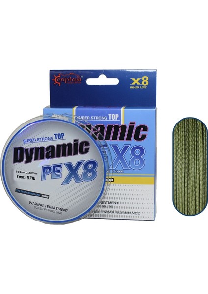 Dynamic Pe 8 Örgü Ipi Misina 300MT Yeşil