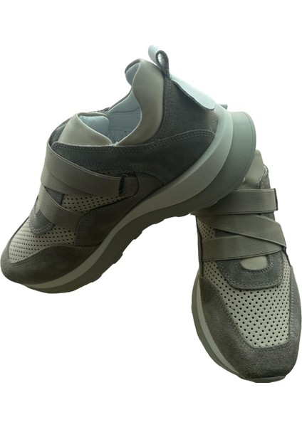 Krem Deri Atkı Bağcıklı Kadın Ayakkabı fiyatları