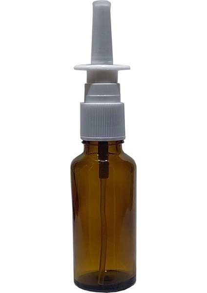 2 Adet 30 ml Burun Spreyi Amber Renk Boş Cam Şişe