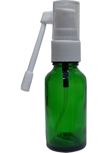 2 Adet 30 ml Yeşil Renk Ağız Sprey Boş Cam Şişe