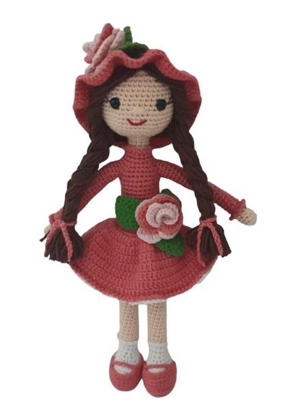 Begonya Çiçeği Bebek Amigurumi Organik Oyuncak