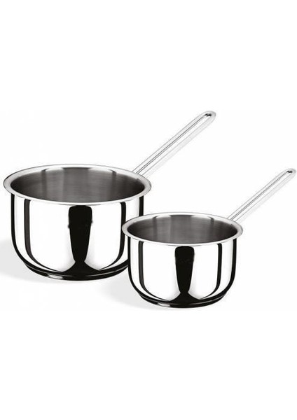 1 Adet 14CM 18/10 Çelik Sütlük-Sos Tavası 304 Kalite Paslanmaz