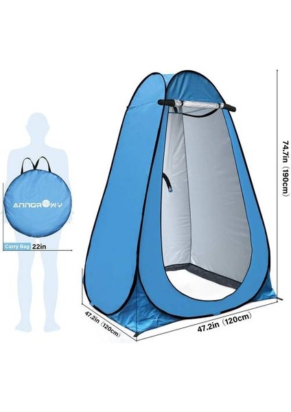 Giyinme Çadırı Kamp Duş Tuvalet Çadırı Soyunma Çadır Portatif Otomatik Çadır Kamp Duş Çadırı