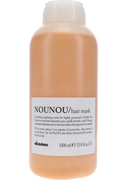 Nounou Hair Mask Besleyici ve Koruyucu Saç Maskesi 1000 ml