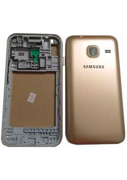 Galaxy J1 Mini J105 Uyumlu Kasa Kapak Gold Çıtasız