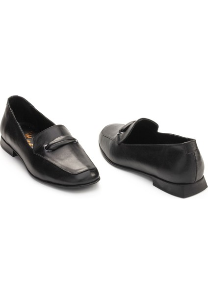 Kadın Hakiki Deri Günlük Rahat Klasik Şık Loafer - Babet Ayakkabı