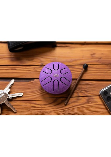 PSTD1PLF 7,6cm Cep Tipi Çelik Mini Tongue Drum modelleri