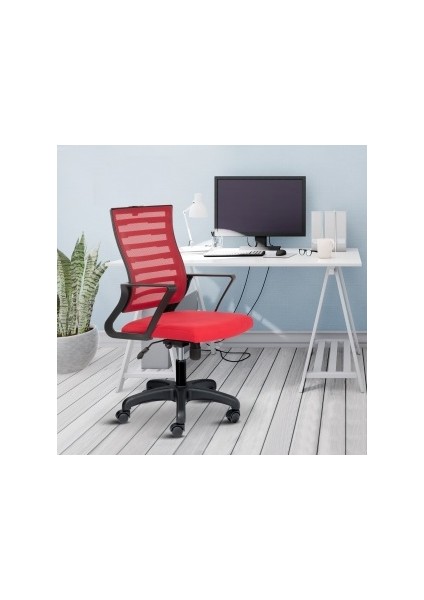 Capri Fileli Başlıksız Ofis Koltuğu Çalışma Koltuğu Plastik Ayak fırsatları