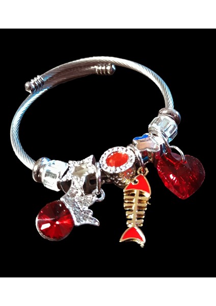 Çelik Charm Bileklik