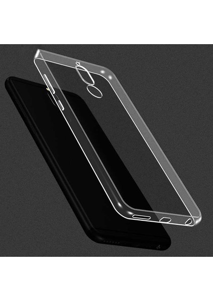 Huawei Mate 10 Lite Şeffaf Kılıf Yumuşak Ince Tasarımlı Kapak (Süper)