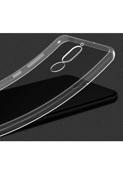 Huawei Mate 10 Lite Şeffaf Kılıf Yumuşak Ince Tasarımlı Kapak (Süper)