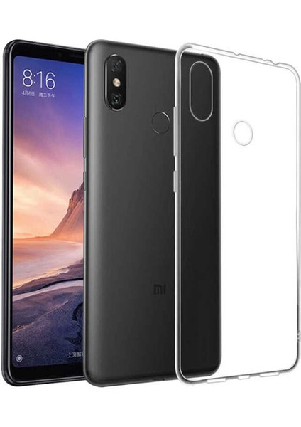Xiaomi Mi Max 3 Şeffaf Kılıf Yumuşak Ince Tasarımlı Kapak (Süper)