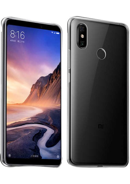 Xiaomi Mi Max 3 Şeffaf Kılıf Yumuşak Ince Tasarımlı Kapak (Süper)