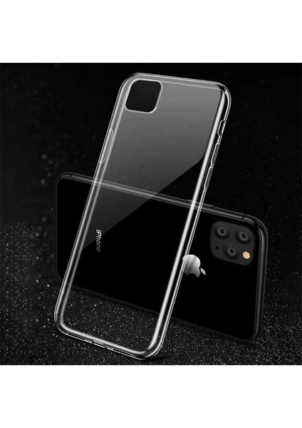 Apple iPhone 11 Pro Max Şeffaf Kılıf Yumuşak Ince Tasarımlı Kapak (Süper)