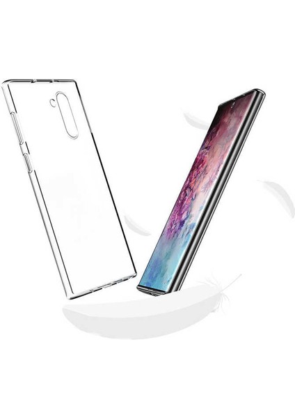 Samsung Galaxy Note 10 Şeffaf Kılıf Yumuşak Ince Tasarımlı Kapak (Süper)
