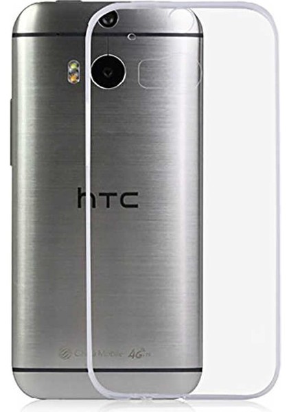 Htc One M8 Şeffaf Kılıf Yumuşak Ince Tasarımlı Kapak (Süper)