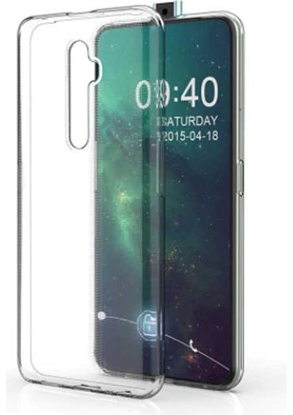 Oppo Reno 2z Şeffaf Kılıf Yumuşak Ince Tasarımlı Kapak (Süper)