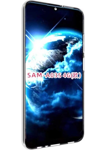 Samsung Galaxy A03S Şeffaf Kılıf Yumuşak Ince Tasarımlı Kapak (Süper)