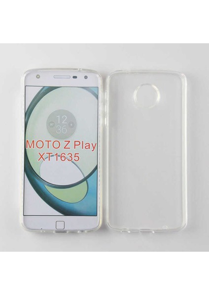Lenovo Moto Z Play Şeffaf Kılıf Yumuşak Ince Tasarımlı Kapak (Süper)
