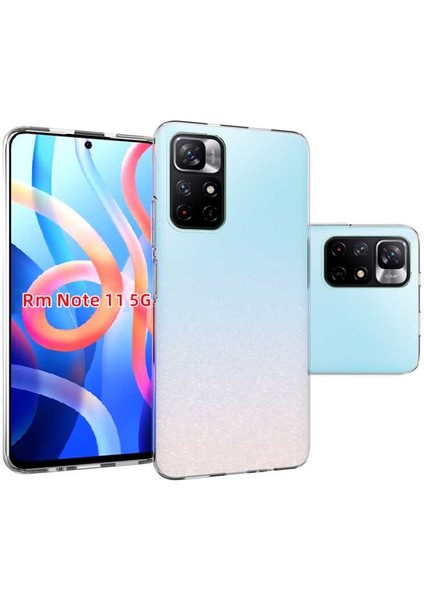 Xiaomi Redmi Note 11T 5g Şeffaf Kılıf Yumuşak Ince Tasarımlı Kapak (Süper)