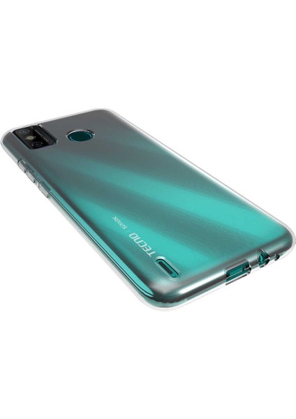 Tecno Spark 6 Go Şeffaf Kılıf Yumuşak Ince Tasarımlı Kapak (Süper)