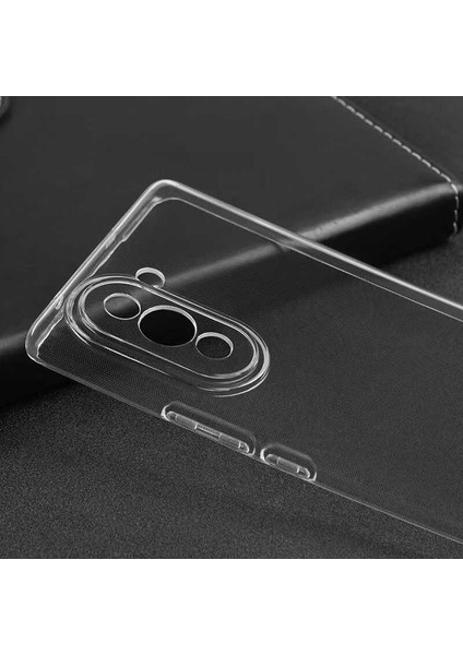 Huawei Nova 10 Pro Şeffaf Kılıf Yumuşak Ince Tasarımlı Kapak (Süper)