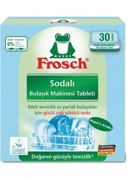 Sodalı Bulaşık Makinesi Tableti 30 Tablet Fosfatsız