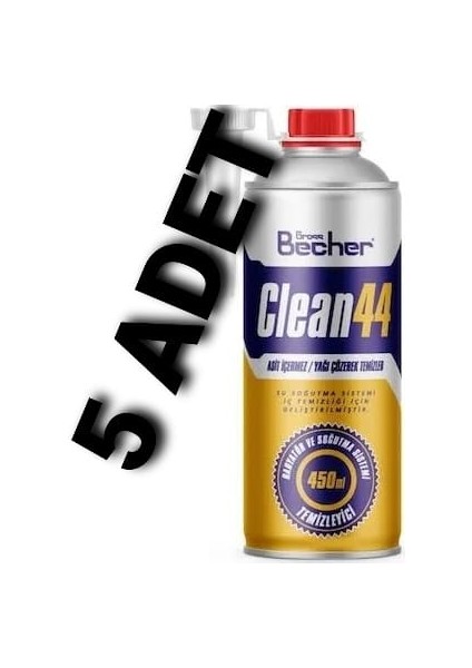 Clean 44 Radyatör Içi Temizleme Katkısı 450 ml 5 Adet