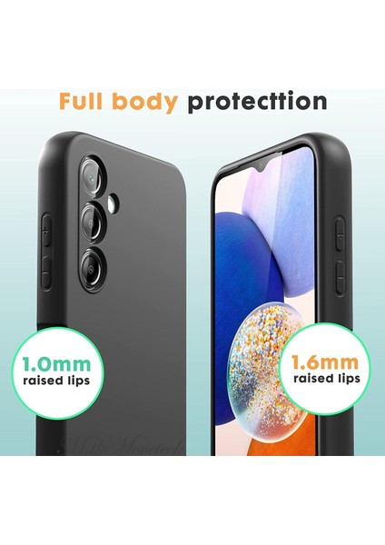 Samsung Galaxy A54 5g Uyumlu Kılıf Soft Yumuşak Silikon + 9h Ekran Koruyucu Set Kamera Korumalı Kapak 2in1