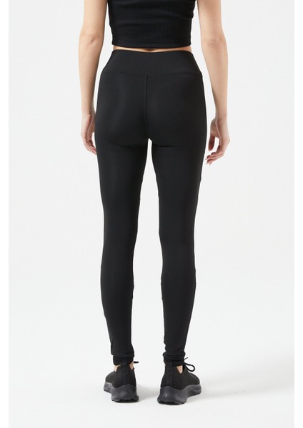 Çift File Detaylı Siyah Sporcu Tayt indirimleri