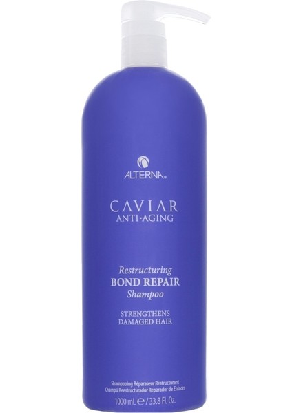 Caviar Anti Aging Restructuring For Processed Hair Bond Repair Caviar Extarct Shampoo 1000 ml