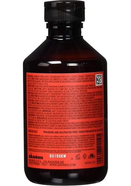 Naturaltech™ Energizing Shampoo Ince Telli Saçlara Özel Şampuan 250 ml